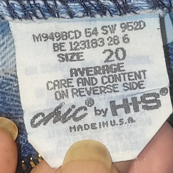 Women's Chic by HIS Faded Blue Jeans Tapered  in Plus Size 20 - Picture 3 of 6